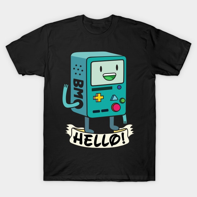 BMO Hello T-Shirt by Plushism